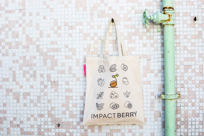 Tote Bag Impact Berry Organic Fairtrade Coffee