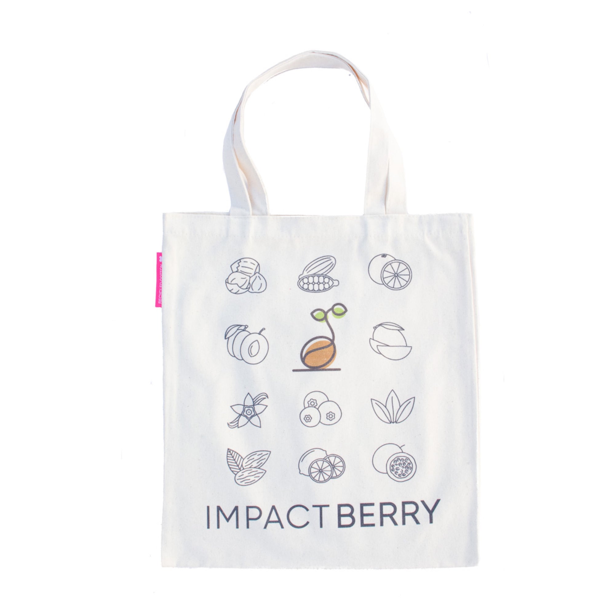 Tote Bag Impact Berry Organic Fairtrade Coffee Front