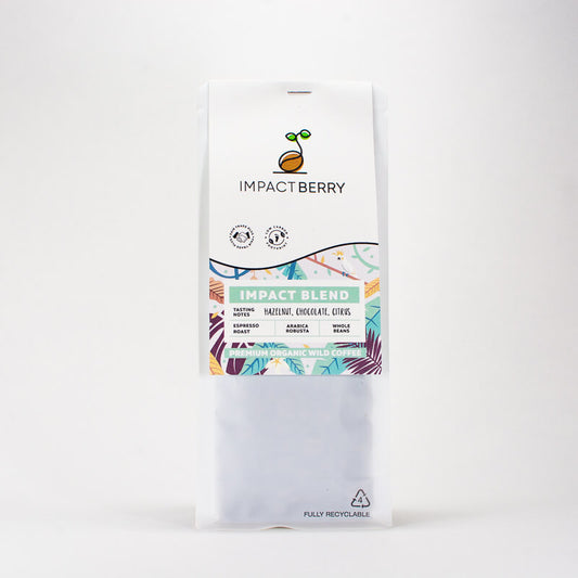 咖啡豆香港 ib1_Impact Berry Organic Fairtrade Arabica Coffee Beans Buy Online Hong Kong Impact Blend LDPE_front