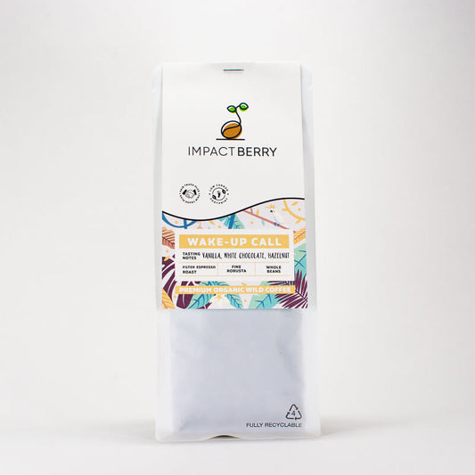 咖啡豆香港 r1_Impact Berry Organic Fairtrade Arabica Coffee Beans Buy Online Hong Kong Wake-Up Call LDPE_front