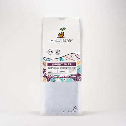 咖啡豆香港 v1a_Impact Berry Organic Fairtrade Arabica Coffee Beans Buy Online Hong Kong Sweet Viet LDPE_front